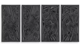 EICHHOLTZ Wandobjekt Senza Tempo Bronze Set von 4 Stk.
