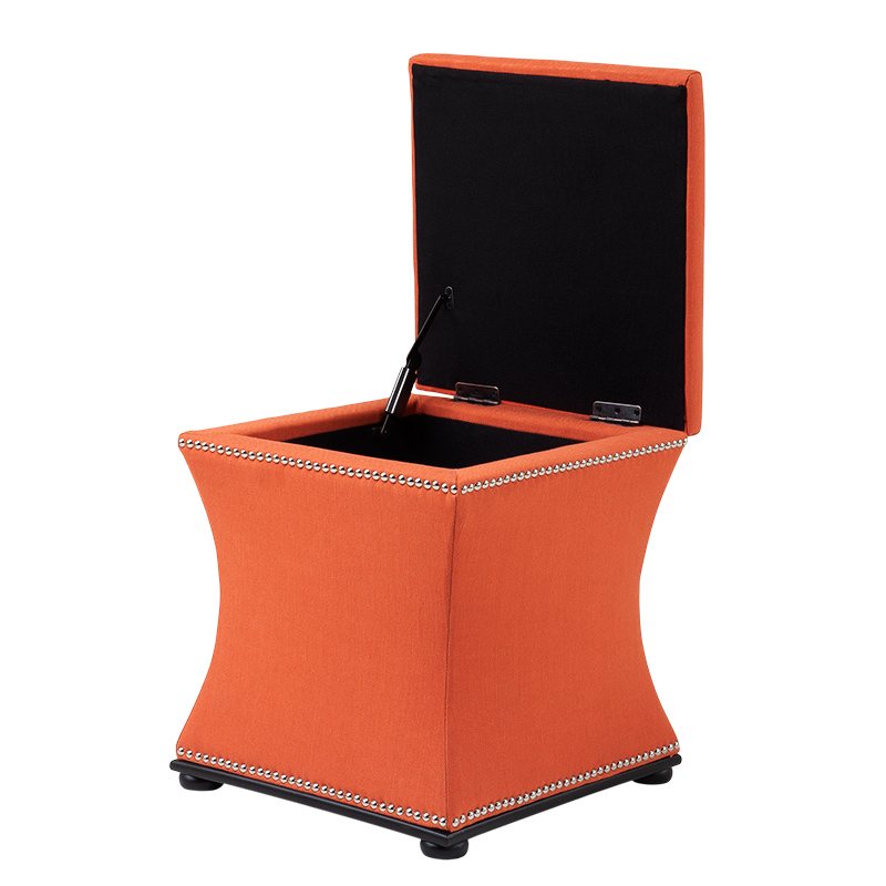 EICHHOLTZ Chair Austin orange linen blend