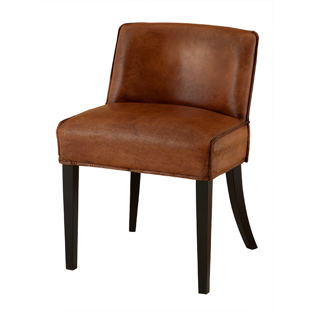  EICHHOLTZ Chair Barnes tobacco leather Set von 2