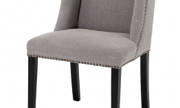 EICHHOLTZ Chair St. James grey linen Set von 2