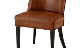EICHHOLTZ Chair Barnes tobacco leather Set von 2