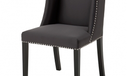 EICHHOLTZ Chair St. James dark grey Set von 2
