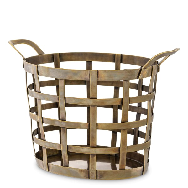 EICHHOLTZ Basket Vreeland Vintage Brass