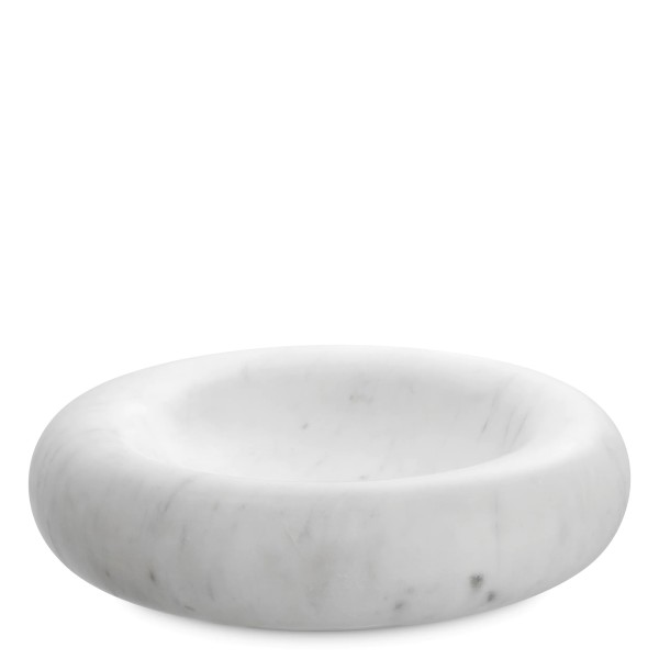 EICHHOLTZ Bowl Lizz White Marble Large