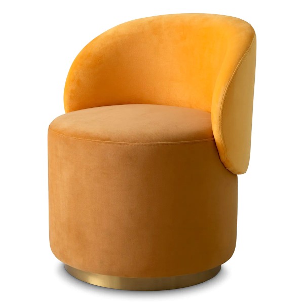 EICHHOLTZ Low Dining Chair Greer Yellow Roche Velvet