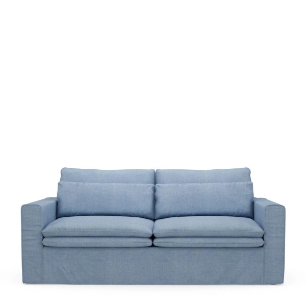 RIVIÈRA MAISON Sofa Continental 2,5 Sitzer Ice Blue Washed Cotton