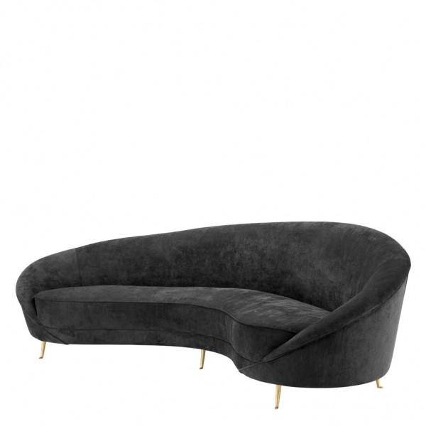 EICHHOLTZ Sofa Provocateur black velvet