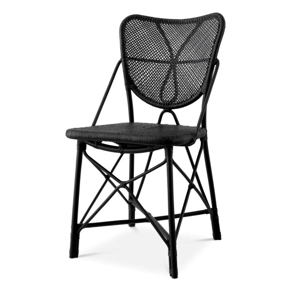 EICHHOLTZ Chair Colony matte Black Set of 2