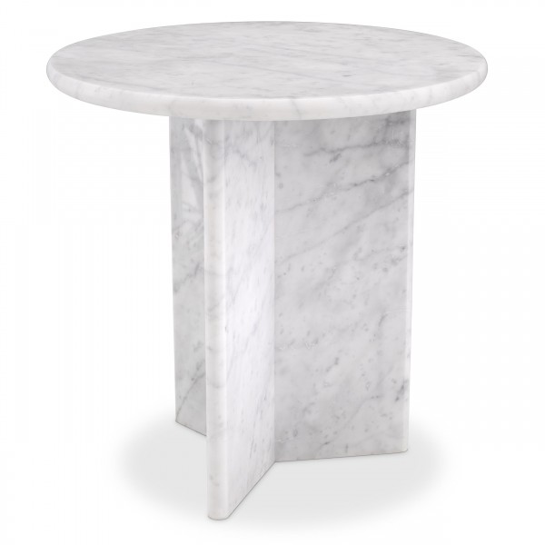 EICHHOLTZ Side Table Pontini White Marble