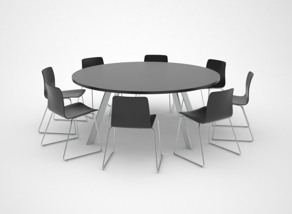 JENSENplus K2 Meeting Tisch XL rund Ø 180 cm