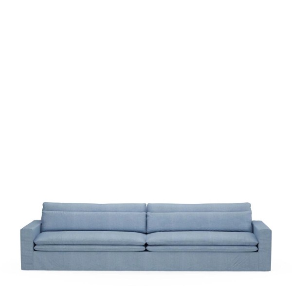 RIVIÈRA MAISON Sofa Continental 5 Sitzer Ice Blue Washed Cotton