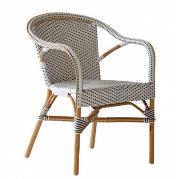 Sika Design Rattan-Stuhl Madeleine Weiß 2er Set