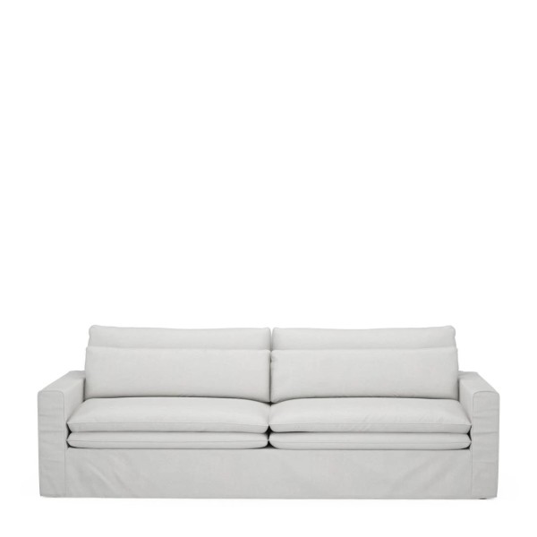RIVIÈRA MAISON Sofa Continental 3,5 Sitzer Ash Grey Washed Cotton