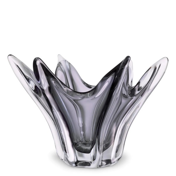 EICHHOLTZ Schale Bowl Sutter Grey Glass