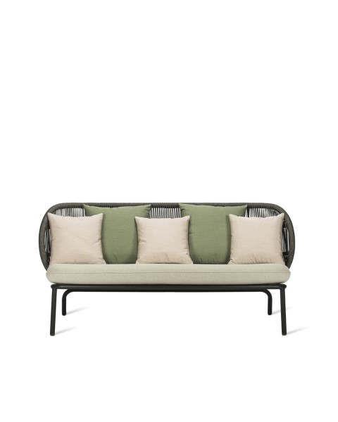 Vincent Sheppard Lounge Sofa Kodo - Fossil Grey, Textilset 1 Almond, Olive Green, Blush