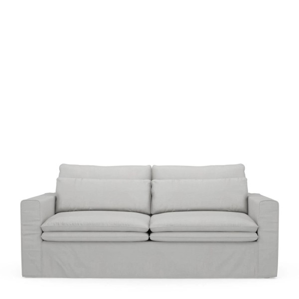 RIVIÈRA MAISON Sofa Continental 2,5 Sitzer Ash Grey Washed Cotton