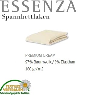 Essenza Spannbetttuch Premium Jersey CREAM